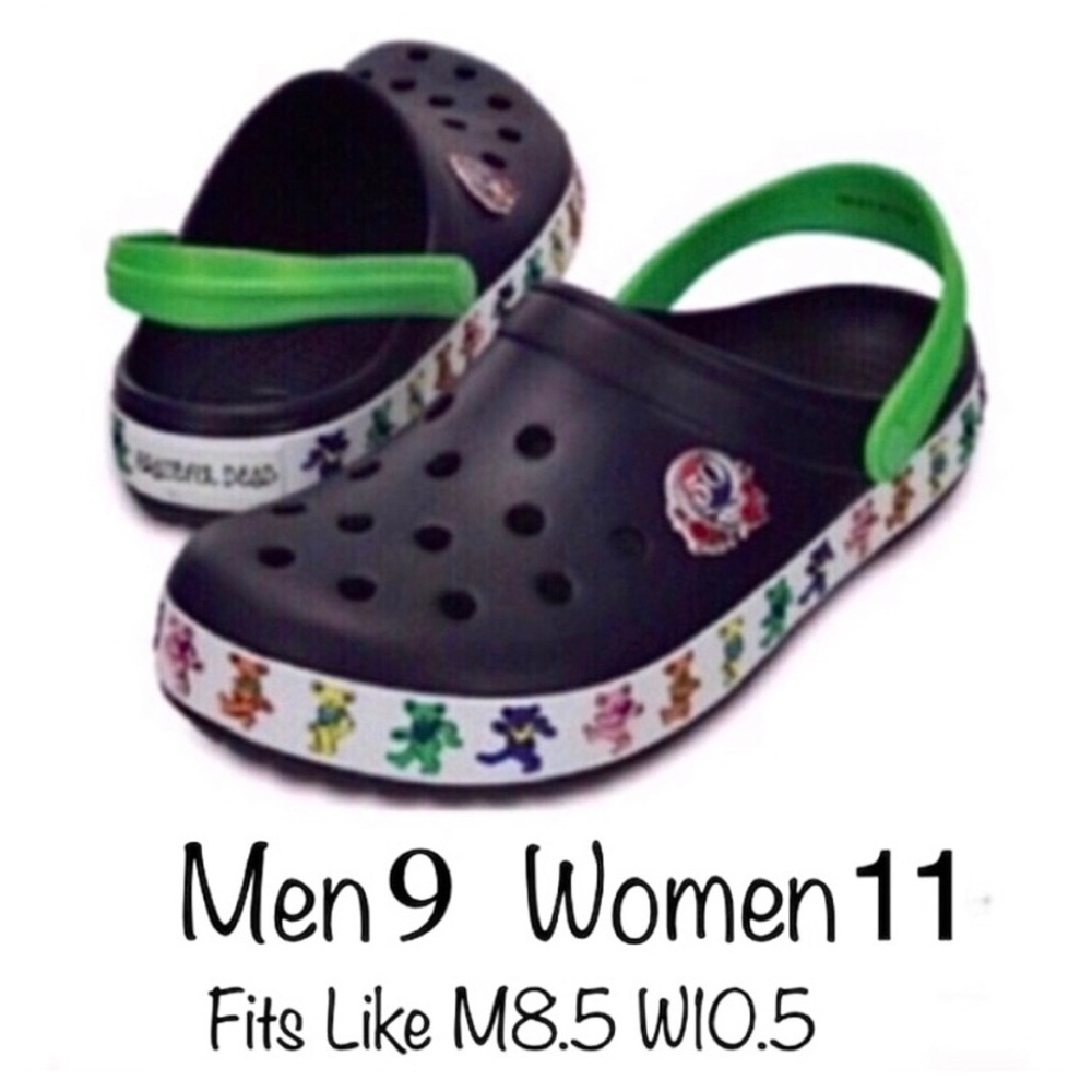 GRATEFUL DEAD Crocs 50th Anniversary M9 W11 NWT